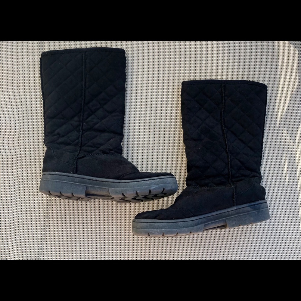 x-appeal Boots Black Quilted Youth Sz.3